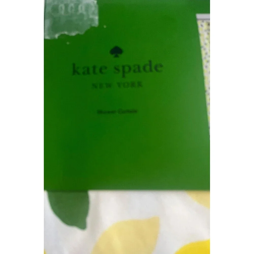 kate spade new york Shower Curtain Lemon Tree Yellow Green White Lemons 72X72